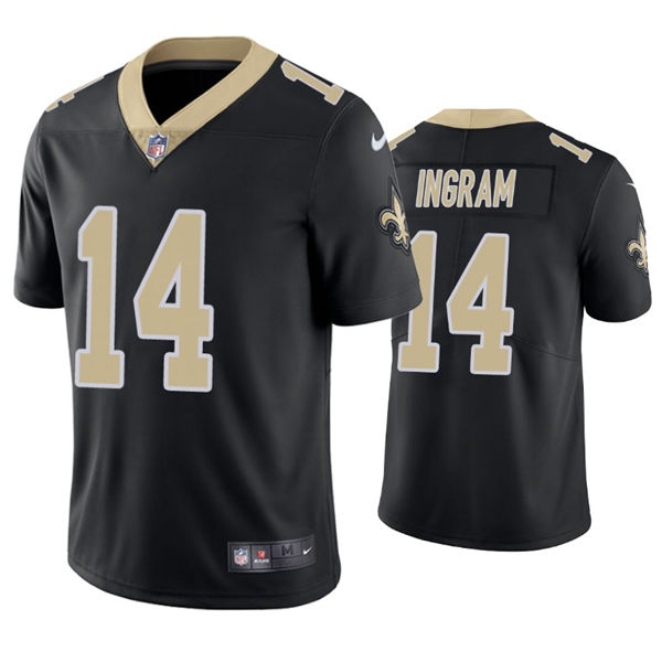Mens New Orleans Saints #14 Mark Ingram Jr. Nike Black Vapor Untouchable Limited Jersey