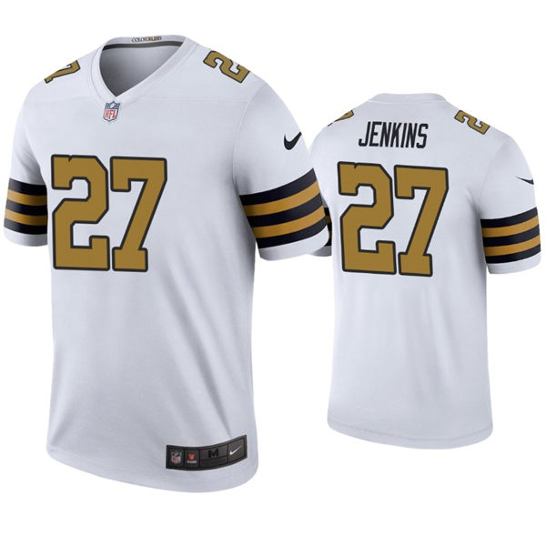 Mens New Orleans Saints #27 Malcolm Jenkins Nike White Color Rush Legend Player Jersey