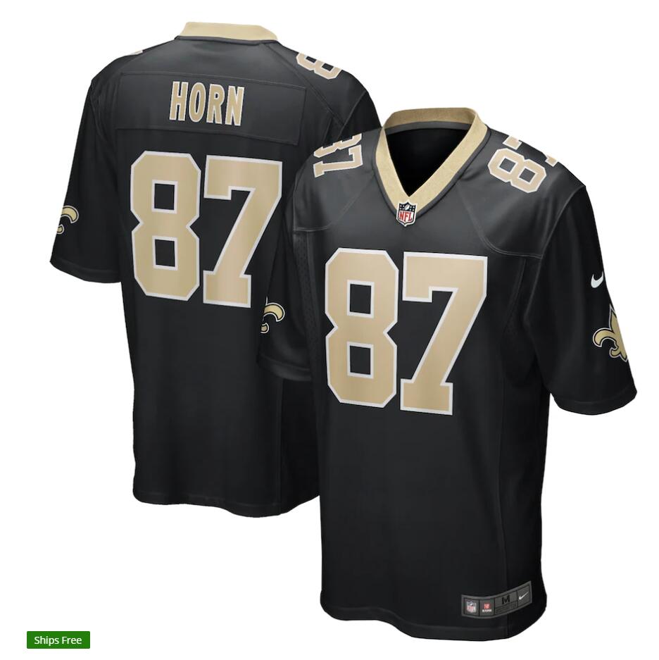 Mens New Orleans Saints Retired Player #87 Joe Horn Nike Black Vapor Untouchable Limited Jersey 
