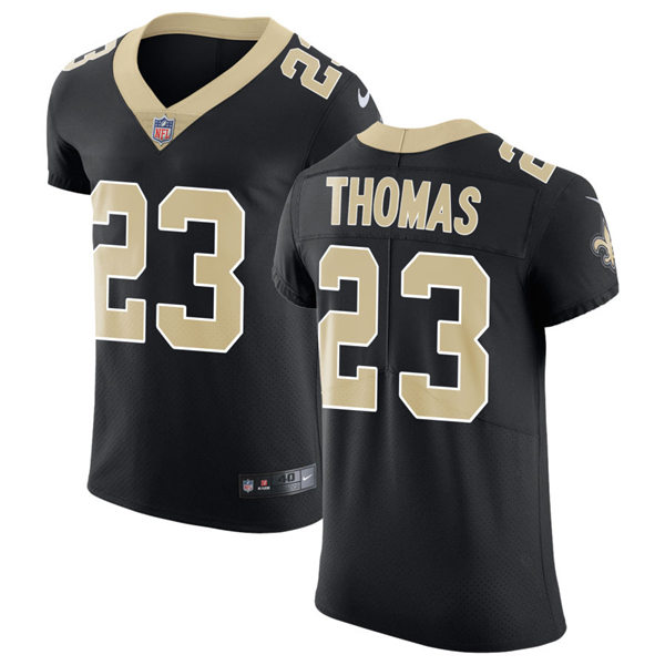 Mens New Orleans Saints Retired Player #23 Pierre Thomas Nike Black Vapor Untouchable Limited Jersey