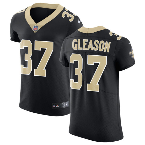 Mens New Orleans Saints Retired Player #37 Steve Gleason Nike Black Vapor Untouchable Limited Jersey