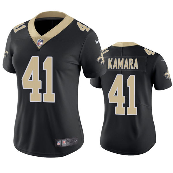 Womens New Orleans Saints #41 Alvin Kamara Nike Black Limited Jersey 