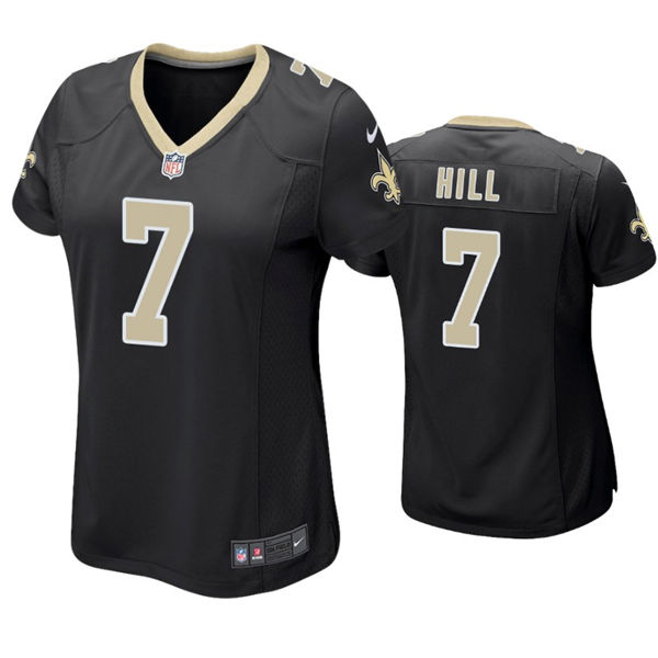 Womens New Orleans Saints #7 Taysom Hill Nike Black Limited Jersey 