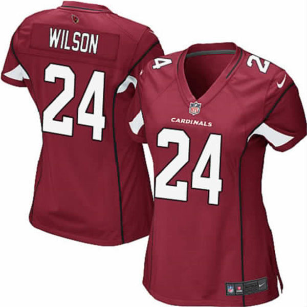 Womens Arizona Cardinals Retired Player #24 Adrian Wilson Nike Cardinal Limited Jersey