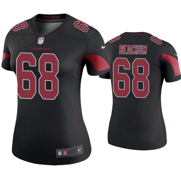 Womens Arizona Cardinals #68 Kelvin Beachum Nike Black Color Rush Limited Jersey 