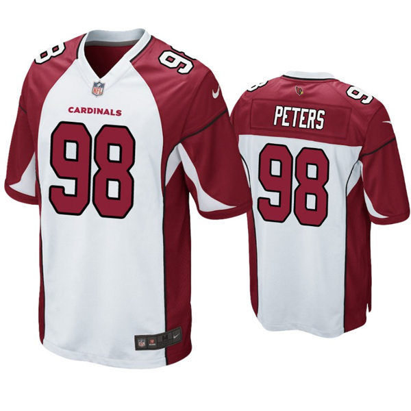 Mens Arizona Cardinals #98 Corey Peters Nike White Vapor Limited Jersey