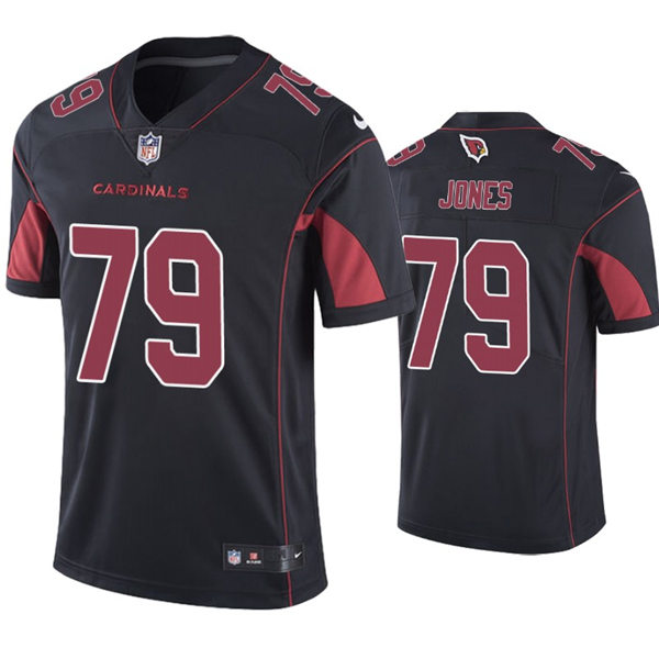Mens Arizona Cardinals #79 Josh Jones Nike Black 2nd Alternate Color Rush Legend Jersey
