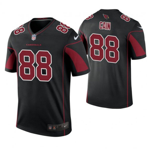 Mens Arizona Cardinals Retired Player #88 J.V. Cain Nike Black Color Rush Legend Jersey