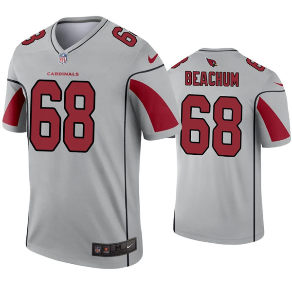 Mens Arizona Cardinals #68 Kelvin Beachum Nike Silver Inverted Legend Jersey