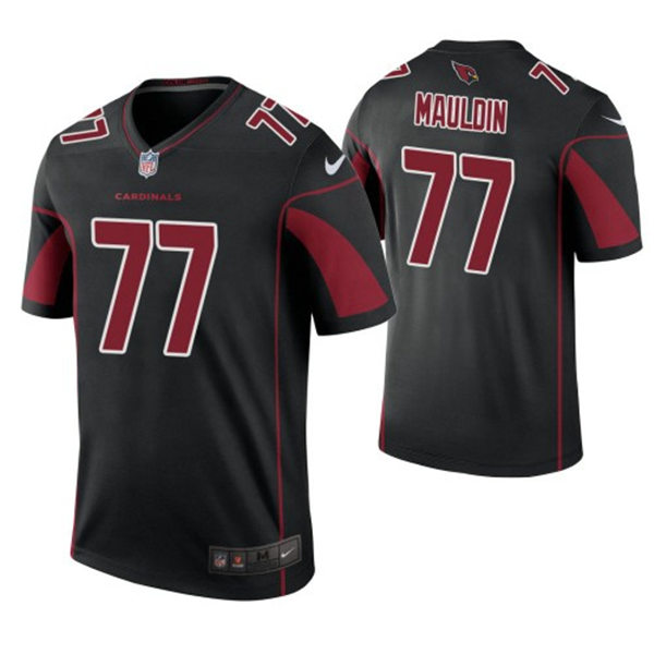 Mens Arizona Cardinals Retired Player #77 Stan Mauldin Nike Black Color Rush Legend Jersey