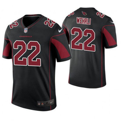 Mens Arizona Cardinals Retired Player #22 Roger Wehrli Nike Black 2nd Alternate Color Rush Legend Jersey