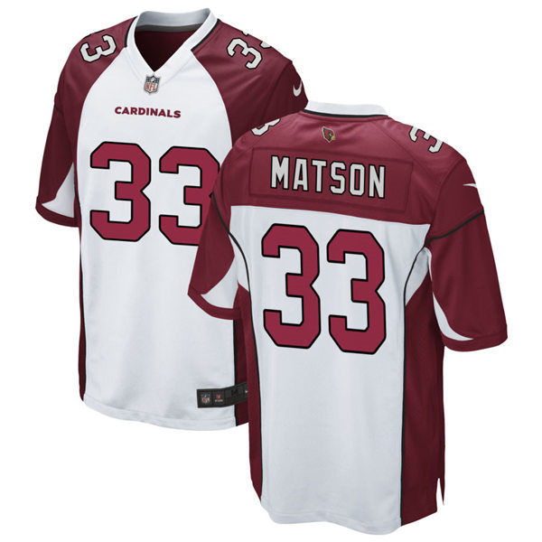 Mens Arizona Cardinals Retired Player #33 Ollie Matson Nike White Vapor Limited Jersey
