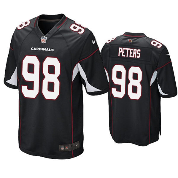 Mens Arizona Cardinals #98 Corey Peters Nike Alternate Black Vapor Limited Jersey
