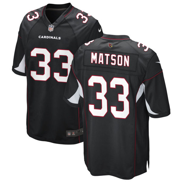 Mens Arizona Cardinals Retired Player #33 Ollie Matson Nike Alternate Black Vapor Limited Jersey