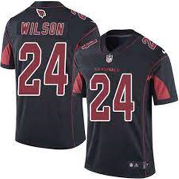 Mens Arizona Cardinals Retired Player #24 Adrian Wilson Nike Black 2nd Alternate Color Rush Legend Jersey