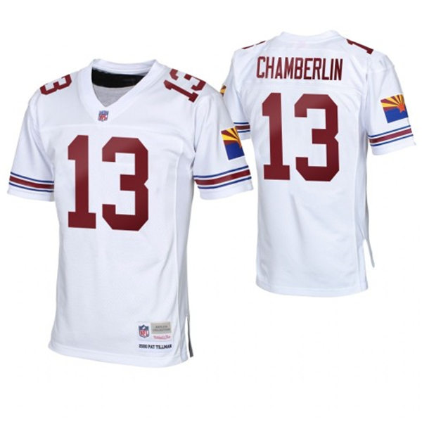 Mens Arizona Cardinals Retired Player #13 Guy Chamberlin Mitchell&Ness White Legacy Stitched Throwback Jersey