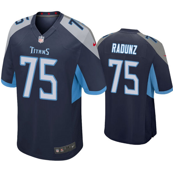 Youth Tennessee Titans #75 Dillon Radunz Nike Navy Limited Jersey