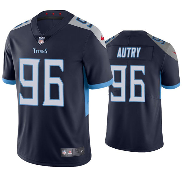 Youth Tennessee Titans #96 Denico Autry Nike Navy Limited Jersey