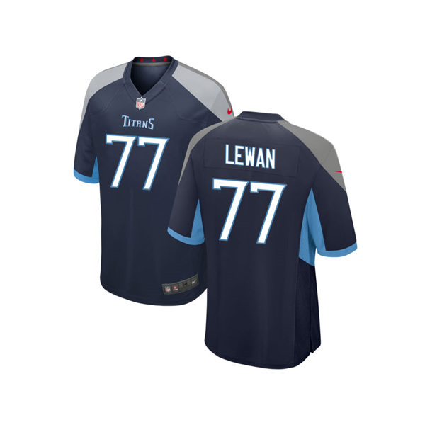 Youth Tennessee Titans #77 Taylor Lewan Nike Navy Limited Jersey