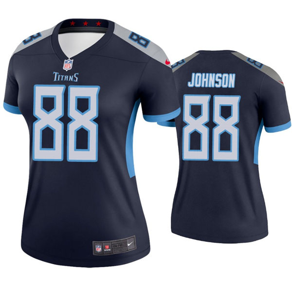 Womens Tennessee Titans #88 Marcus Johnson Nike Navy Limited Jersey