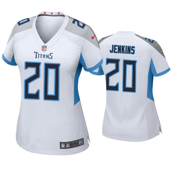 Womens Tennessee Titans #20 Janoris Jenkins Nike White Stitched Limited Jersey