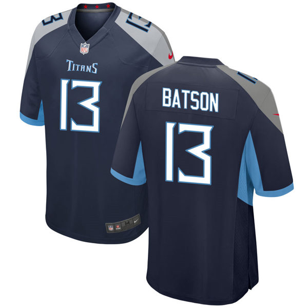 Mens Tennessee Titans #13 Cameron Batson Nike Navy Vapor Untouchable Limited Jersey
