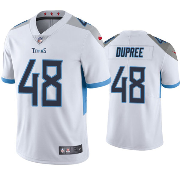 Mens Tennessee Titans #48 Bud Dupree Nike White Vapor Untouchable Limited Jersey