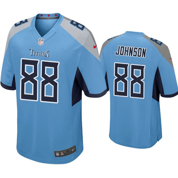 Mens Tennessee Titans #88 Marcus Johnson Nike Light Blue Alternate Vapor Untouchable Limited Jersey