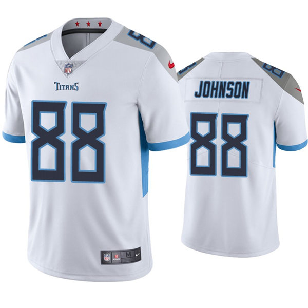 Mens Tennessee Titans #88 Marcus Johnson Nike White Vapor Untouchable Limited Jersey