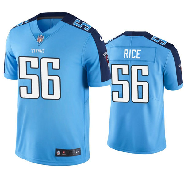 Mens Tennessee Titans #56 Monty Rice Nike Light Blue Alternate Vapor Untouchable Limited Jersey