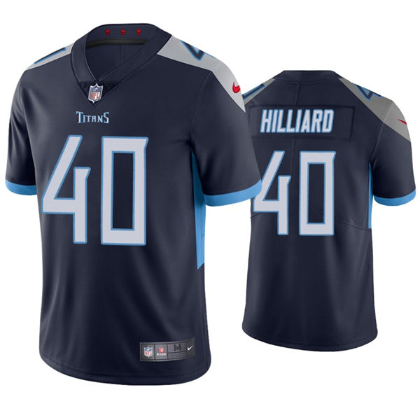 Mens Tennessee Titans #40 Dontrell Hilliard Nike Navy Vapor Untouchable Limited Jersey