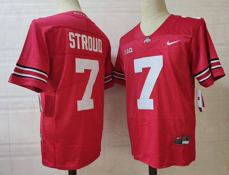 Youth Ohio State Buckeyes #7 C.J. Stroud Nike Scarlet Football Jersey