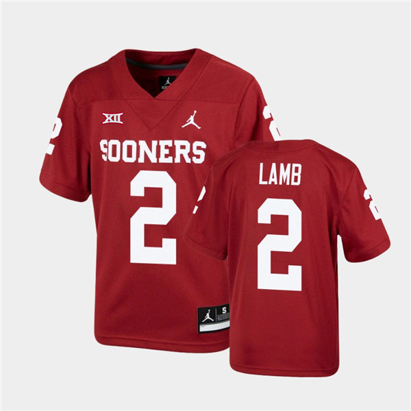 Youth Oklahoma Sooners #2 CeeDee Lamb Crimson Jordan Brand Football Jersey