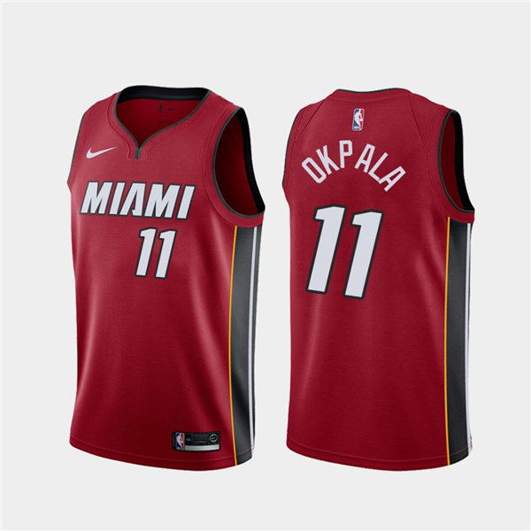 Mens Miami Heat #11 KZ Okpala Jordan Red Statement Edition Swingman Jersey