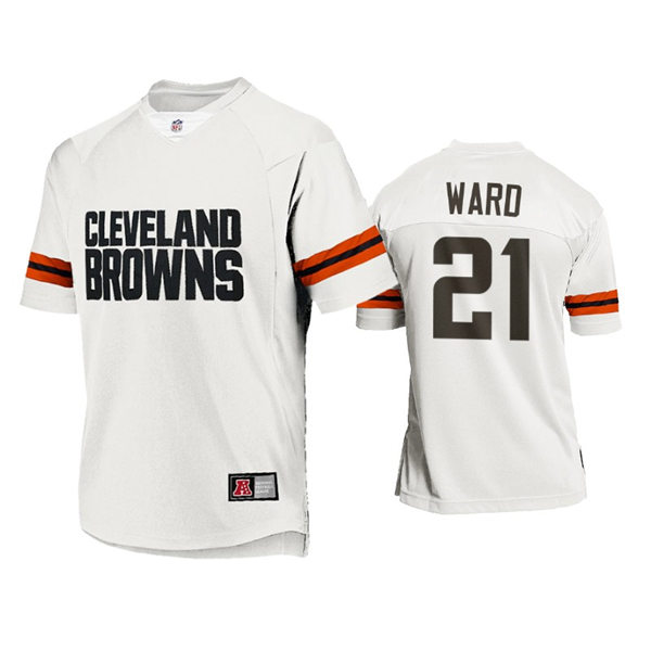 Mens Cleveland Browns #21 Denzel Ward Nike 2021 New Season Special White Limited Jersey