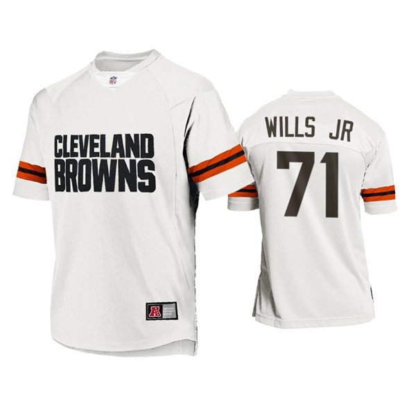 Mens Cleveland Browns #71 Jedrick Wills Nike 2021 Special White New Season Limited Jersey