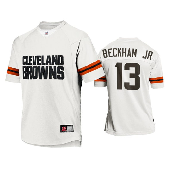 Mens Cleveland Browns #13 Odell Beckham Jr New Season Jersey Replica White