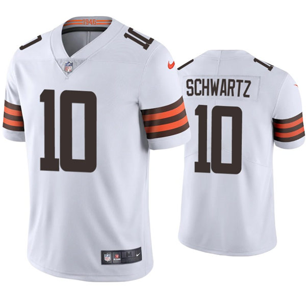 Mens Cleveland Browns #10 Anthony Schwartz Nike White Away Vapor Limited Jersey