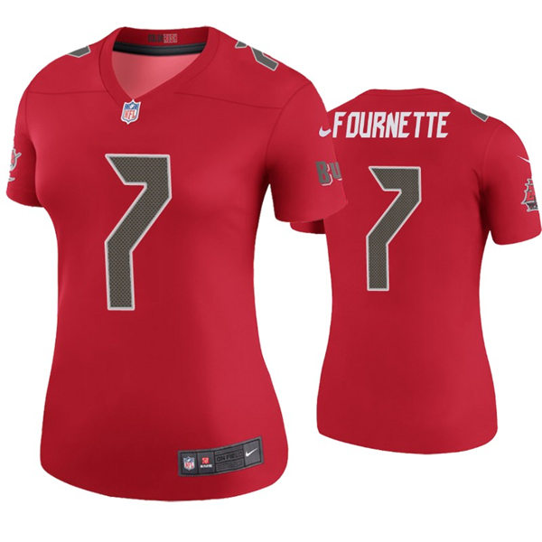 Womens Tampa Bay Buccaneers #7 Leonard Fournette Nike Red Color Rush Limited Jersey