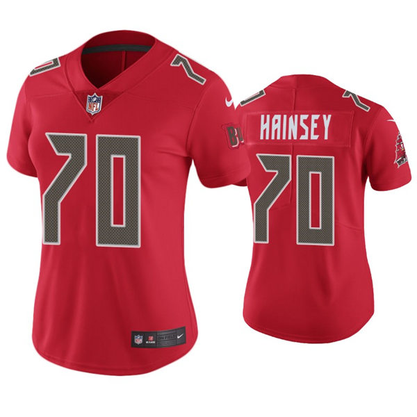 Womens Tampa Bay Buccaneers #70 Robert Hainsey Nike Red Color Rush Limited Jersey