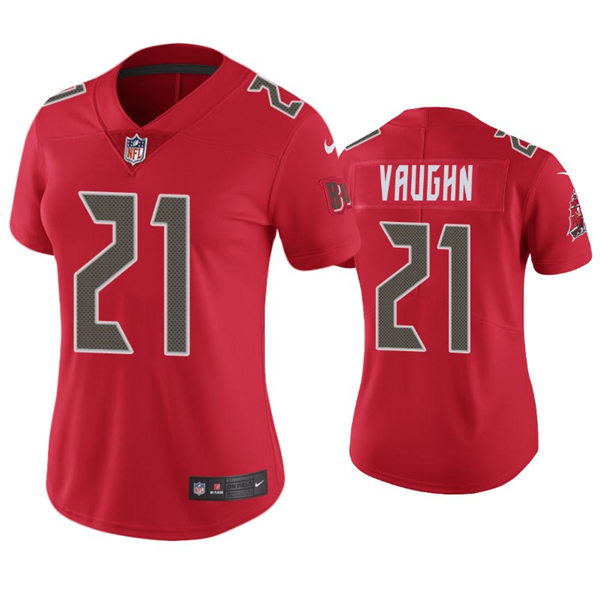 Womens Tampa Bay Buccaneers #21 Ke'Shawn Vaughn Nike Red Color Rush Limited Jersey
