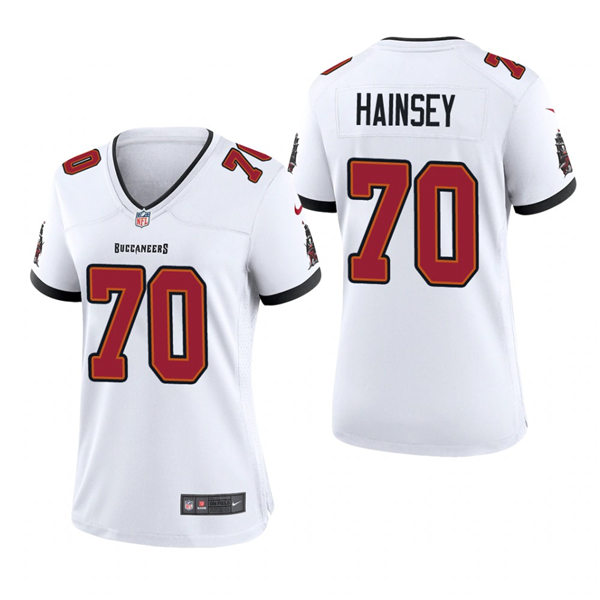 Womens Tampa Bay Buccaneers #70 Robert Hainsey Nike White Limited Jersey