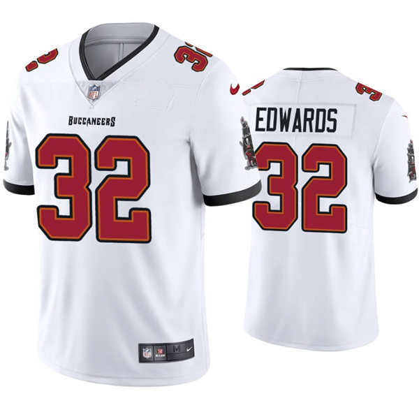 Mens Tampa Bay Buccaneers #32 Mike Edwards Nike Road White Vapor Limited Jersey