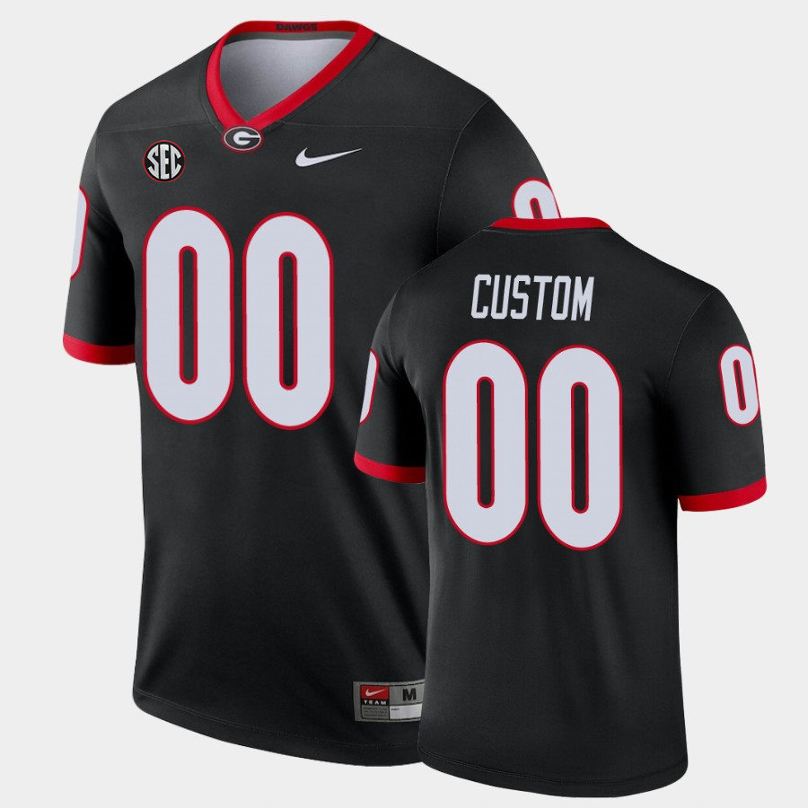 Youth Georgia Bulldogs Custom Nike Black College Football Jersey