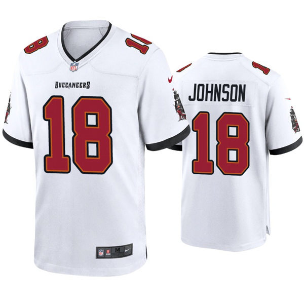 Youth Tampa Bay Buccaneers #18 Tyler Johnson Nike White Limited Jersey