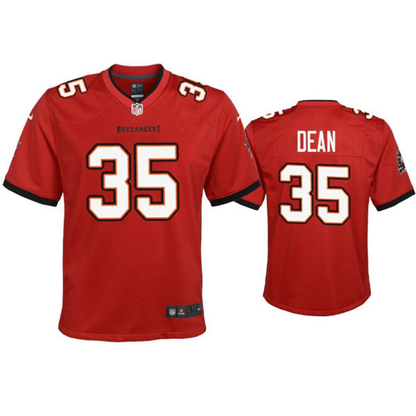 Youth Tampa Bay Buccaneers #35 Jamel Dean Nike Red Limited Jersey