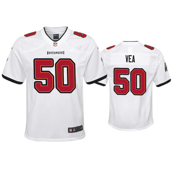 Youth Tampa Bay Buccaneers #50 Vita Vea Nike White Limited Jersey