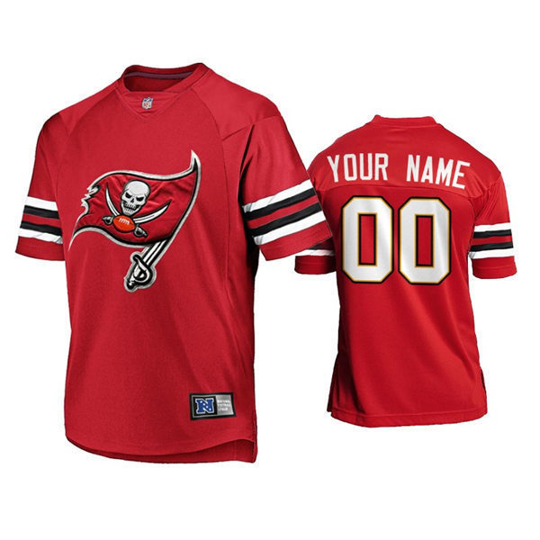 Mens Tampa Bay Buccaneers Custom Custom Nike 2021 Red Team Logo Icon Jersey