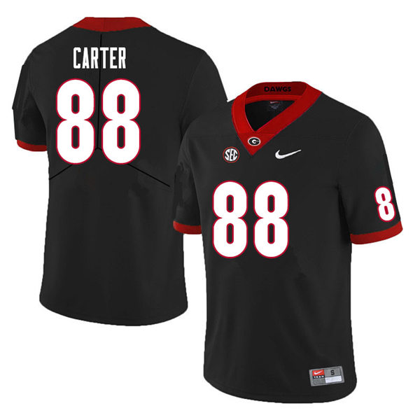 Mens Georgia Bulldogs #88 Jalen Carter Nike Black College Football Game jersey