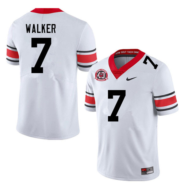 Mens Georgia Bulldogs #7 Quay Walker Nike 40th anniversary white alternate football jersey